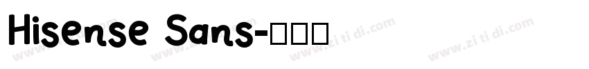 Hisense Sans字体转换